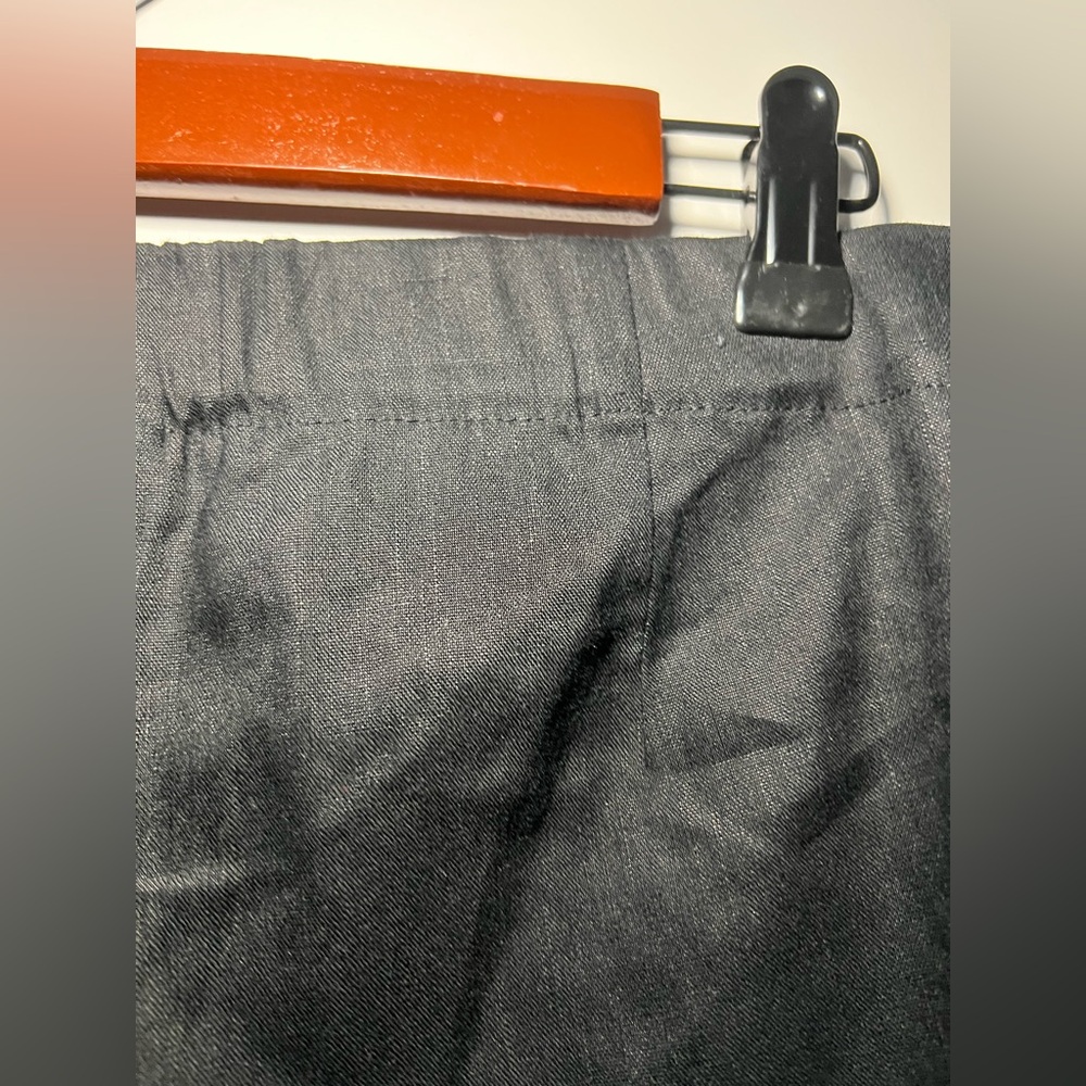 J Jill Women's Linen Stretch Pants, Size Large, Black, Pull On, Cropped, NWT - Picture 5 of 12